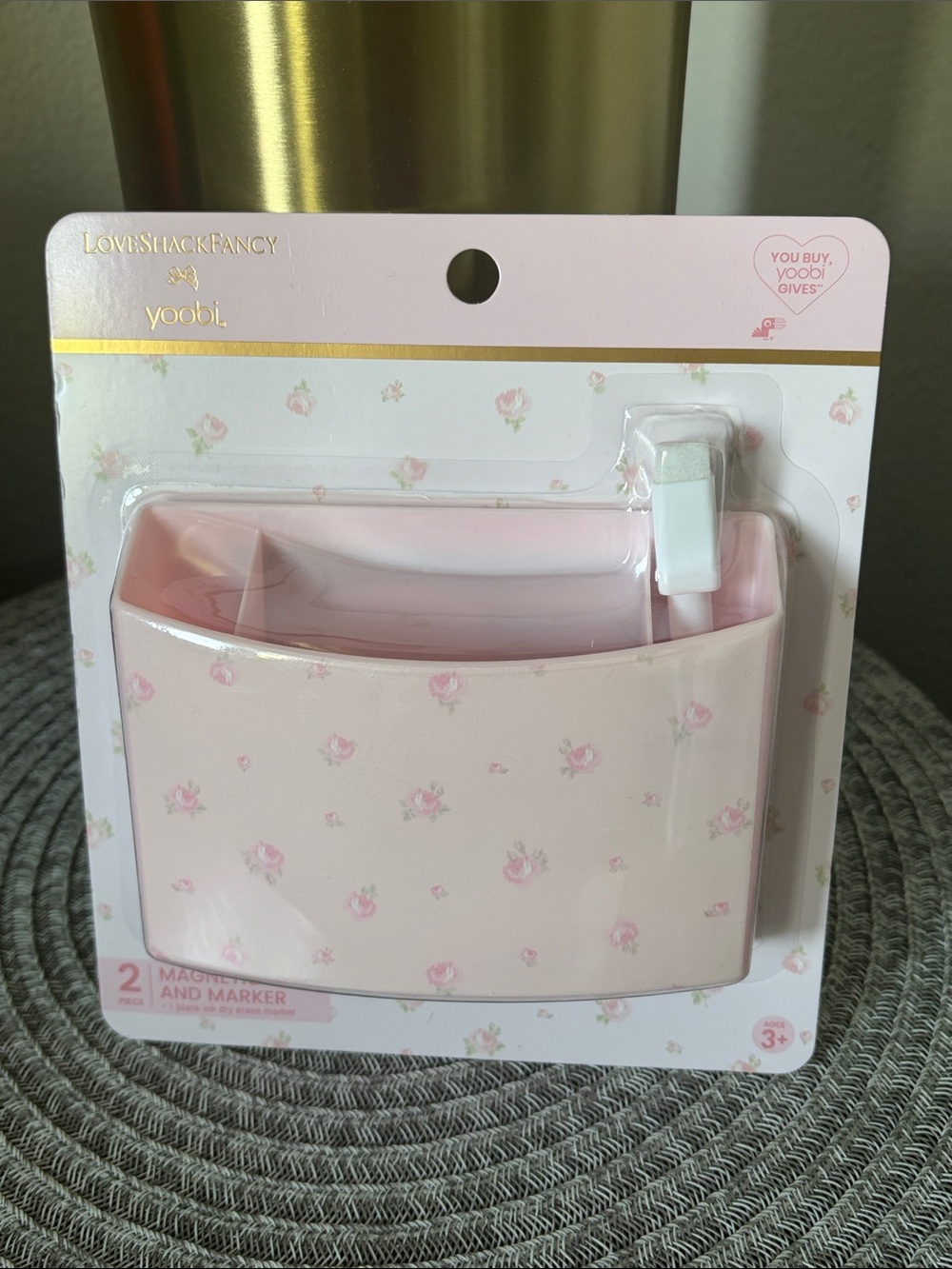 NWT Love Shack Fancy X Yoobi Blooming Heirloom Ditsy Magnetic Cup & Marker